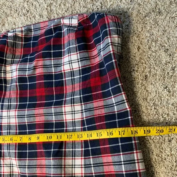 Tommy Hilfiger Plaid Dress Strapless - Picture 3 of 7